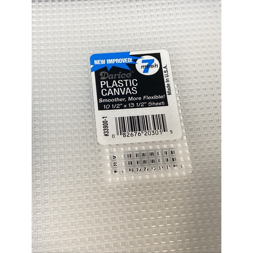 Plastic Canvas Darcie 10 Pack  7 Mesh 10.5" x 13.5. Smoother More Flexible USA